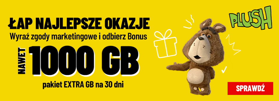 Nawet 1000 GB - pakiet extra GB na 30 dni